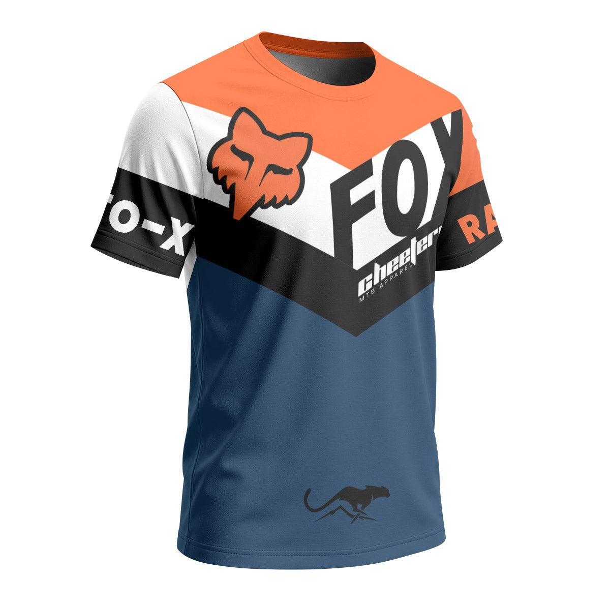 Fox Blue Raceco Short Sleeve Mountain Bike Jersey