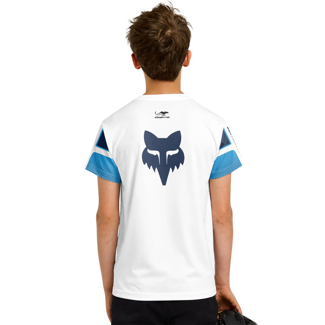 Fox Blue White Performance 36 Youth Short Sleeve Mountain Bike Jersey