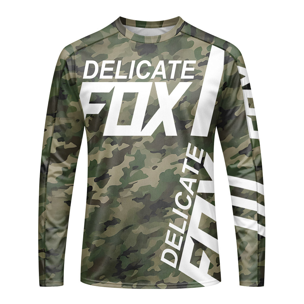 Fox Delicate Camo Long Sleeve Mountain Bike Jersey