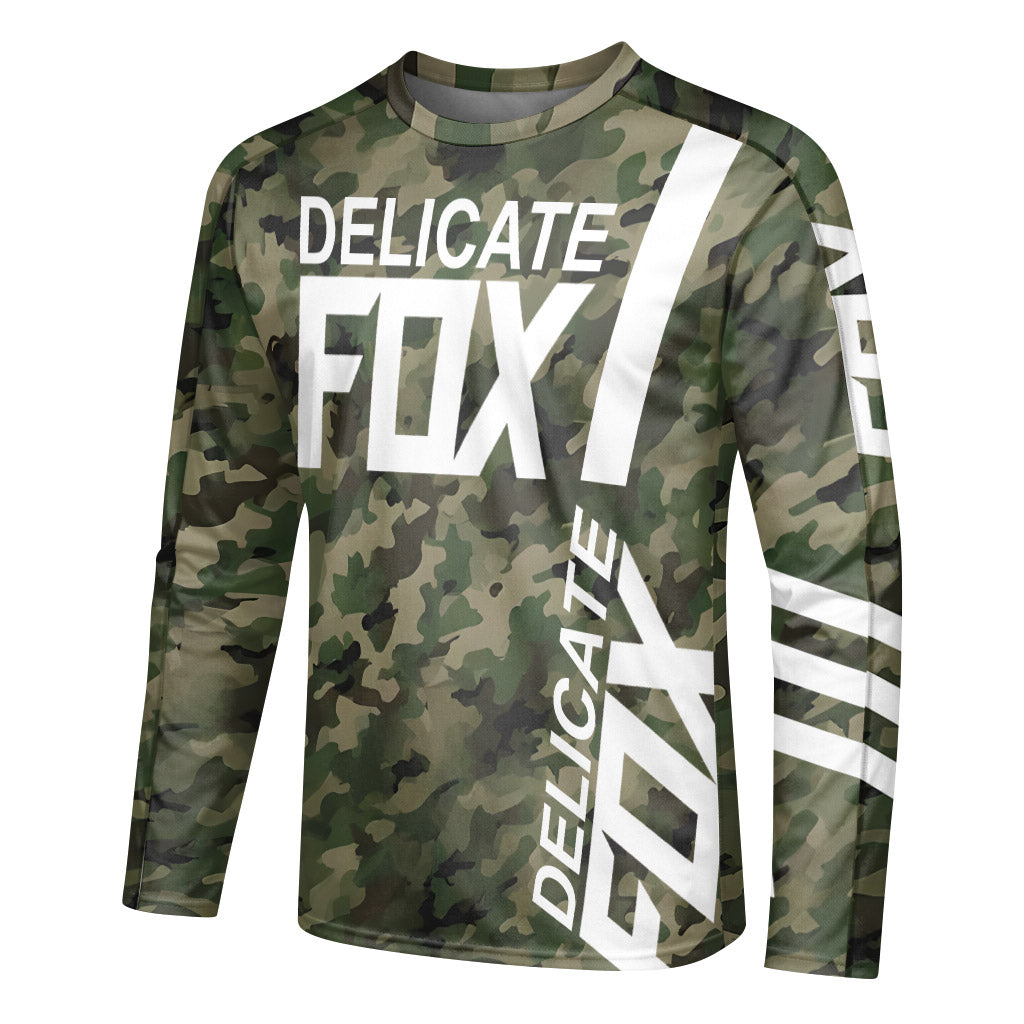 Fox Delicate Camo Long Sleeve Mountain Bike Jersey