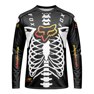 Fox Halloween Evil Clown Long Sleeve Mountain Bike Jersey