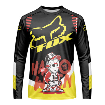 Fox Halloween Jason Party Long Sleeve Mountain Bike Jersey