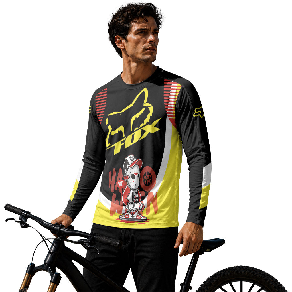 Fox Halloween Jason Party Long Sleeve Mountain Bike Jersey