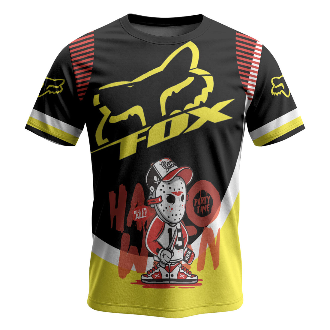 Fox Halloween Jason Party Short Sleeve Mountain Bike Jersey