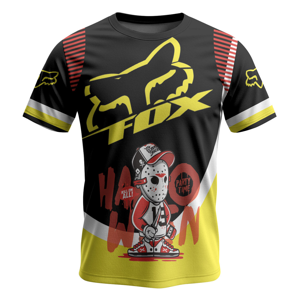 Fox Halloween Jason Party Short Sleeve Mountain Bike Jersey