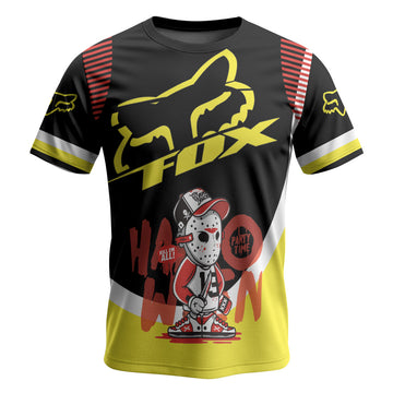 Fox Halloween Jason Party Short Sleeve Mountain Bike Jersey