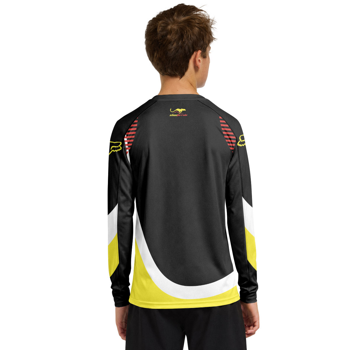 Fox Halloween Jason Party Youth Long Sleeve Mountain Bike Jersey