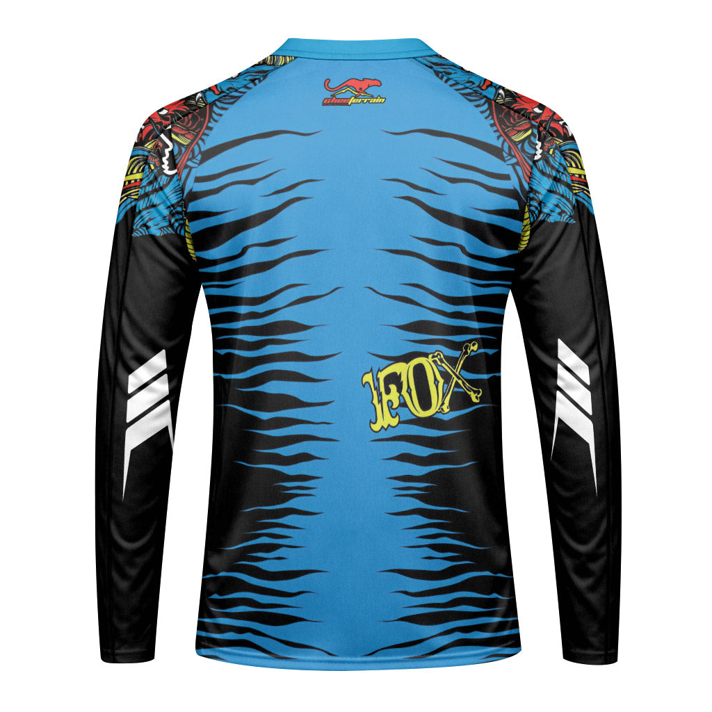 Fox Japanese Tattoo Long Sleeve Mountain Bike Jersey