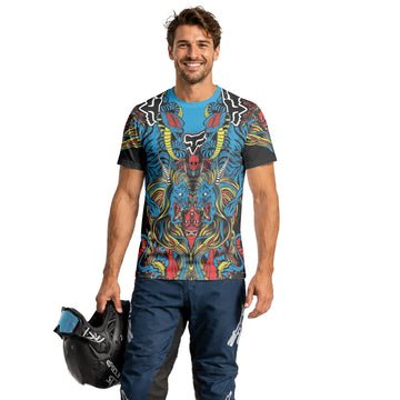 Fox Japanese Tattoo Short Sleeve Mountain Bike Jersey