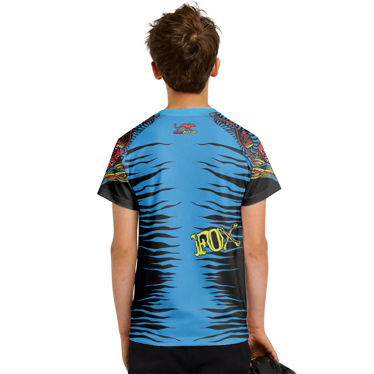 Fox Japanese Tattoo Youth Short Sleeve Mountain Bike Jersey