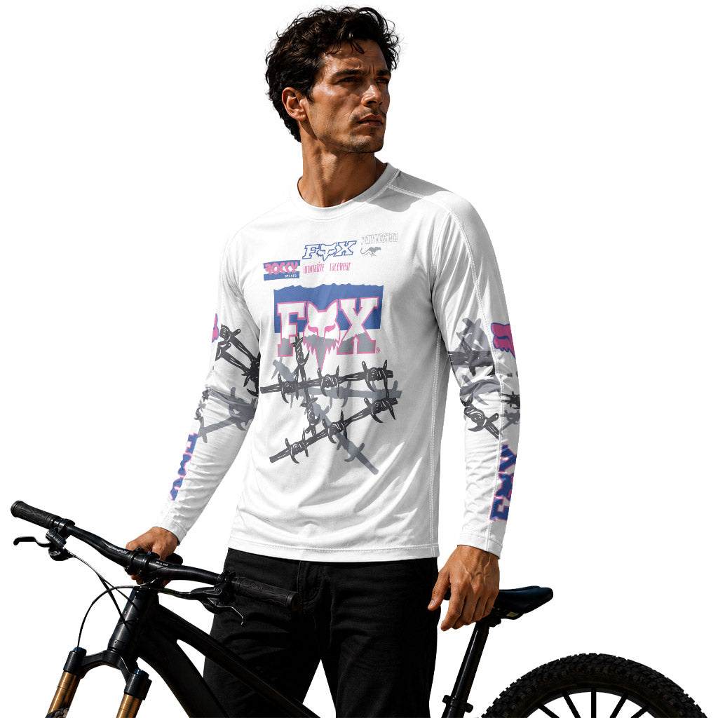 Fox Racing Barbed Wire Long Sleeve Mountain Bike Jersey