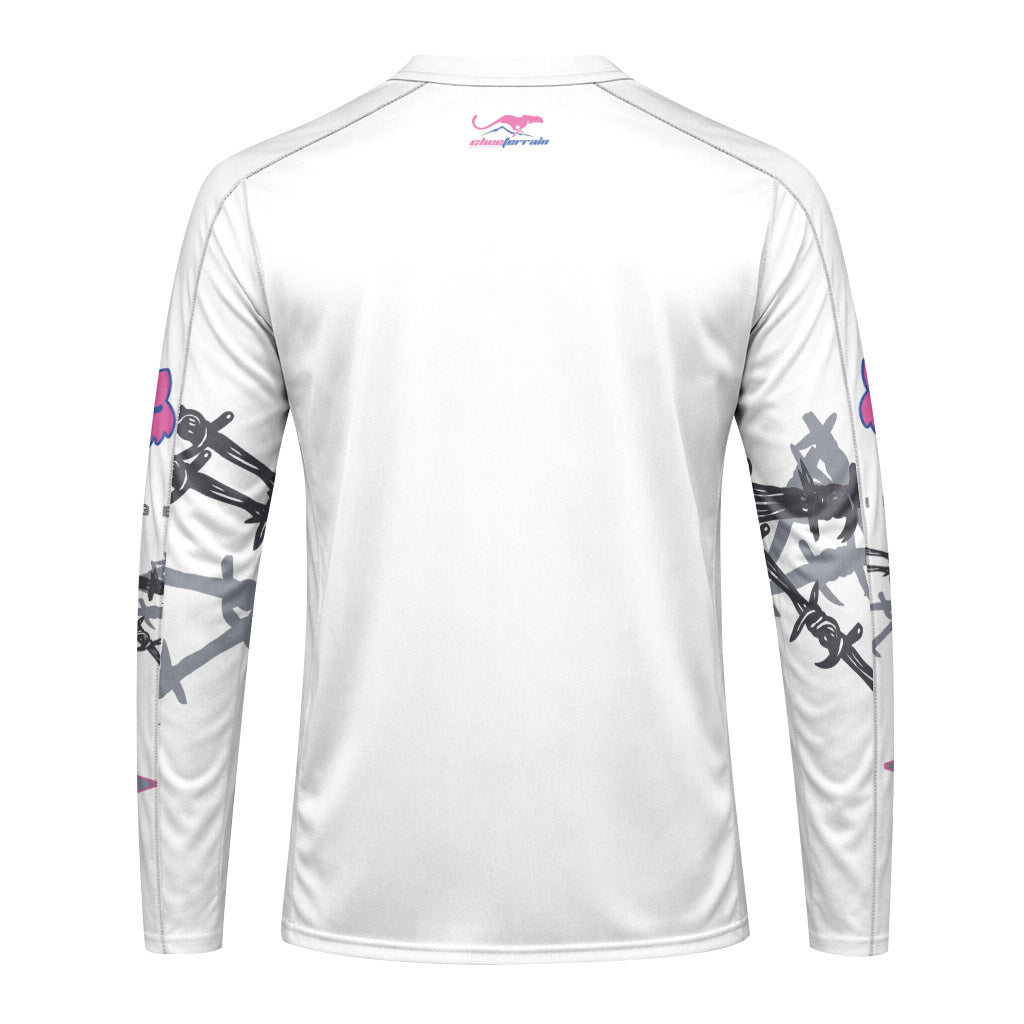 Fox Racing Barbed Wire Long Sleeve Mountain Bike Jersey