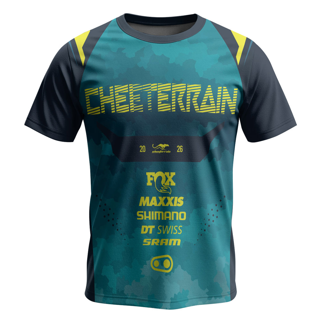 Fox Racing Black Teal Short Sleeve Mountain Bike Jersey