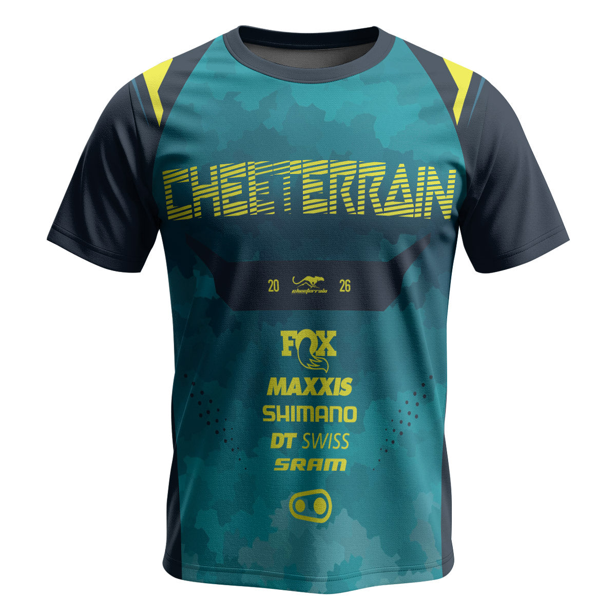 Fox Racing Black Teal Short Sleeve Mountain Bike Jersey