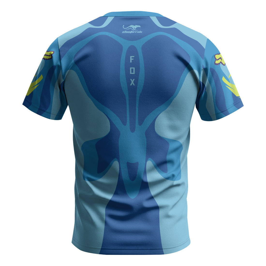 Fox Racing Blue Flame Youth Short Sleeve Mountain Bike Jersey