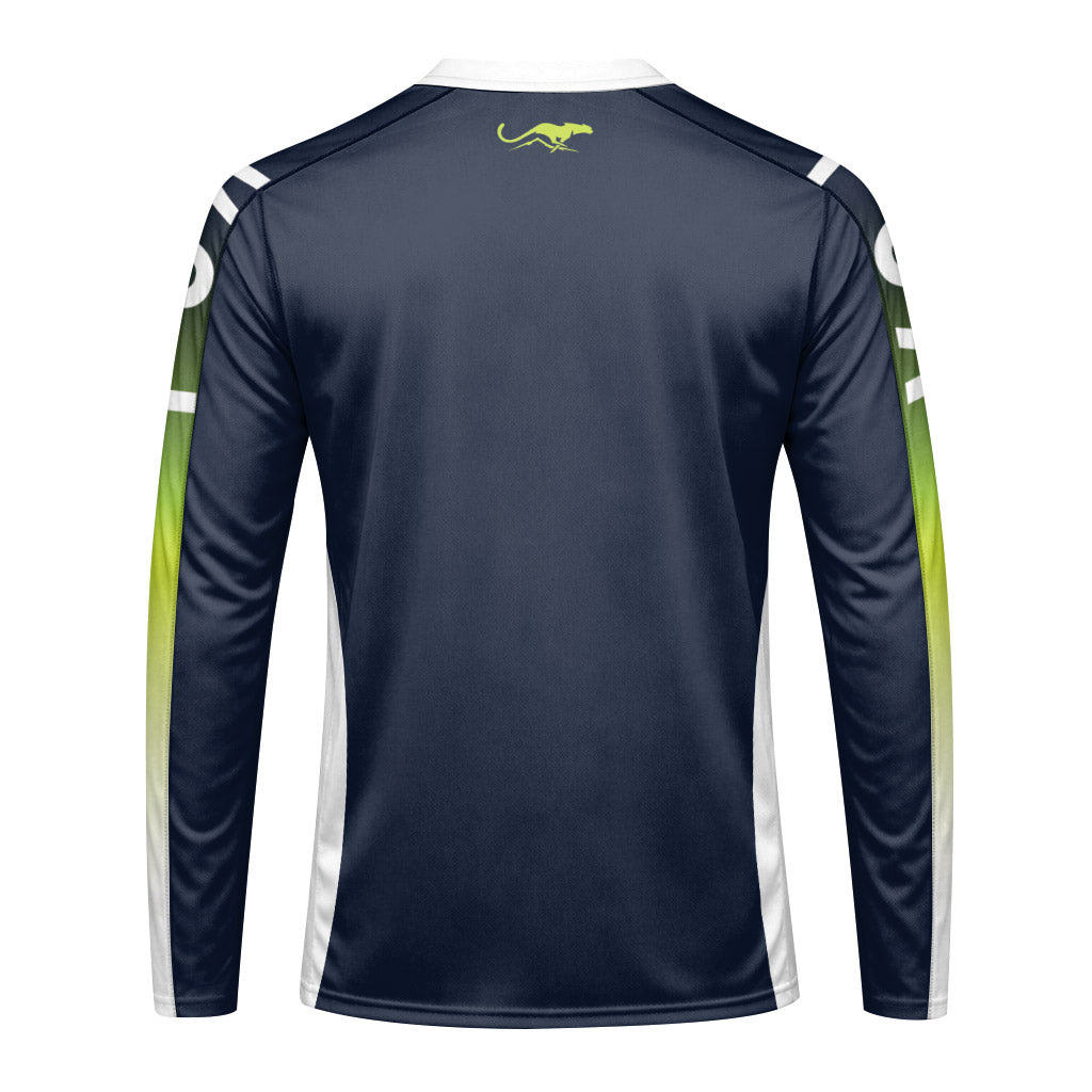 Fox Racing Green Shadow Gradient Long Sleeve Mountain Bike Jersey