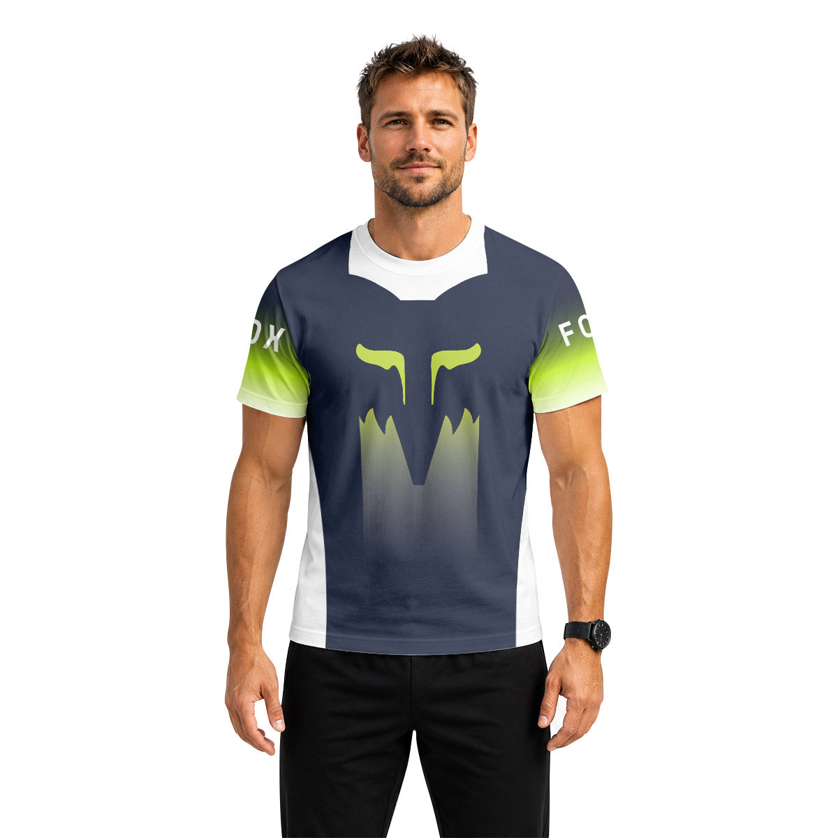 Fox Racing Green Shadow Gradient Short Sleeve Mountain Bike Jersey