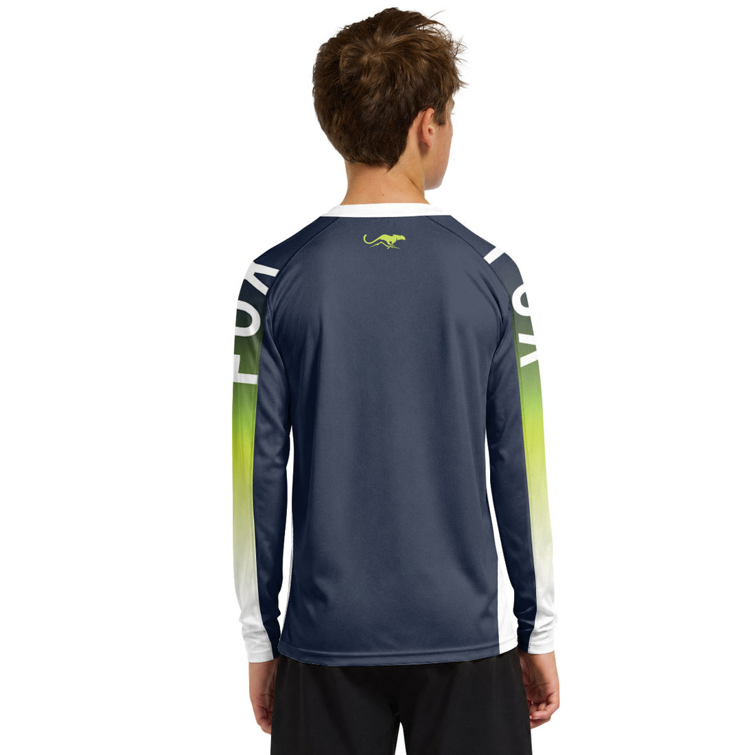 Fox Racing Green Shadow Gradient Youth Long Sleeve Mountain Bike Jersey