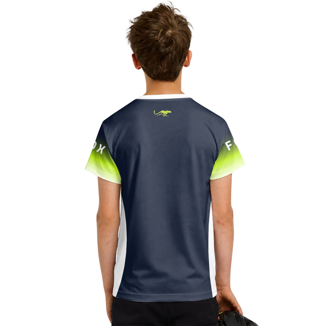 Fox Racing Green Shadow Gradient Youth Short Sleeve Mountain Bike Jersey