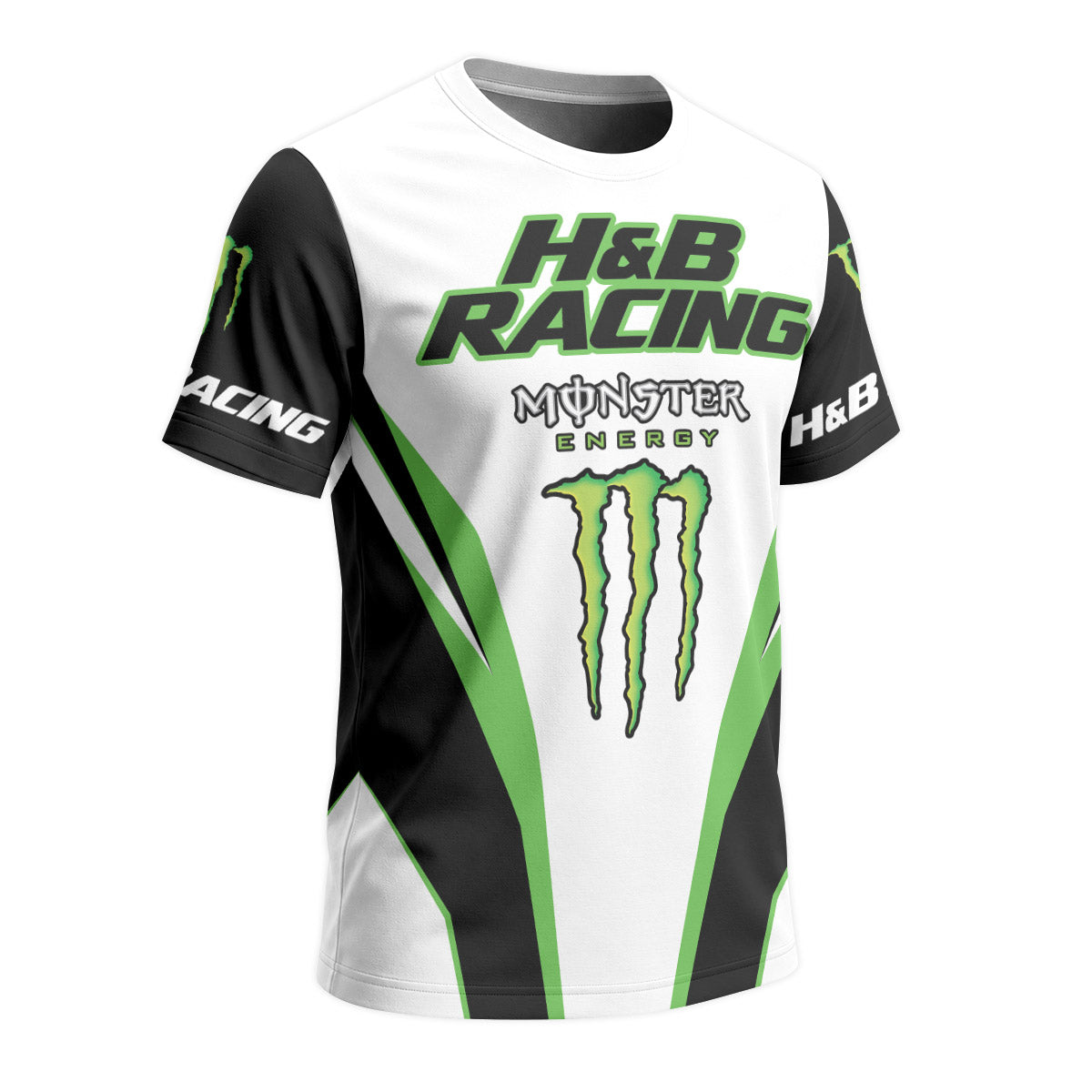 Personalized H&B Racing Monster Short Sleeve Motocross Jersey