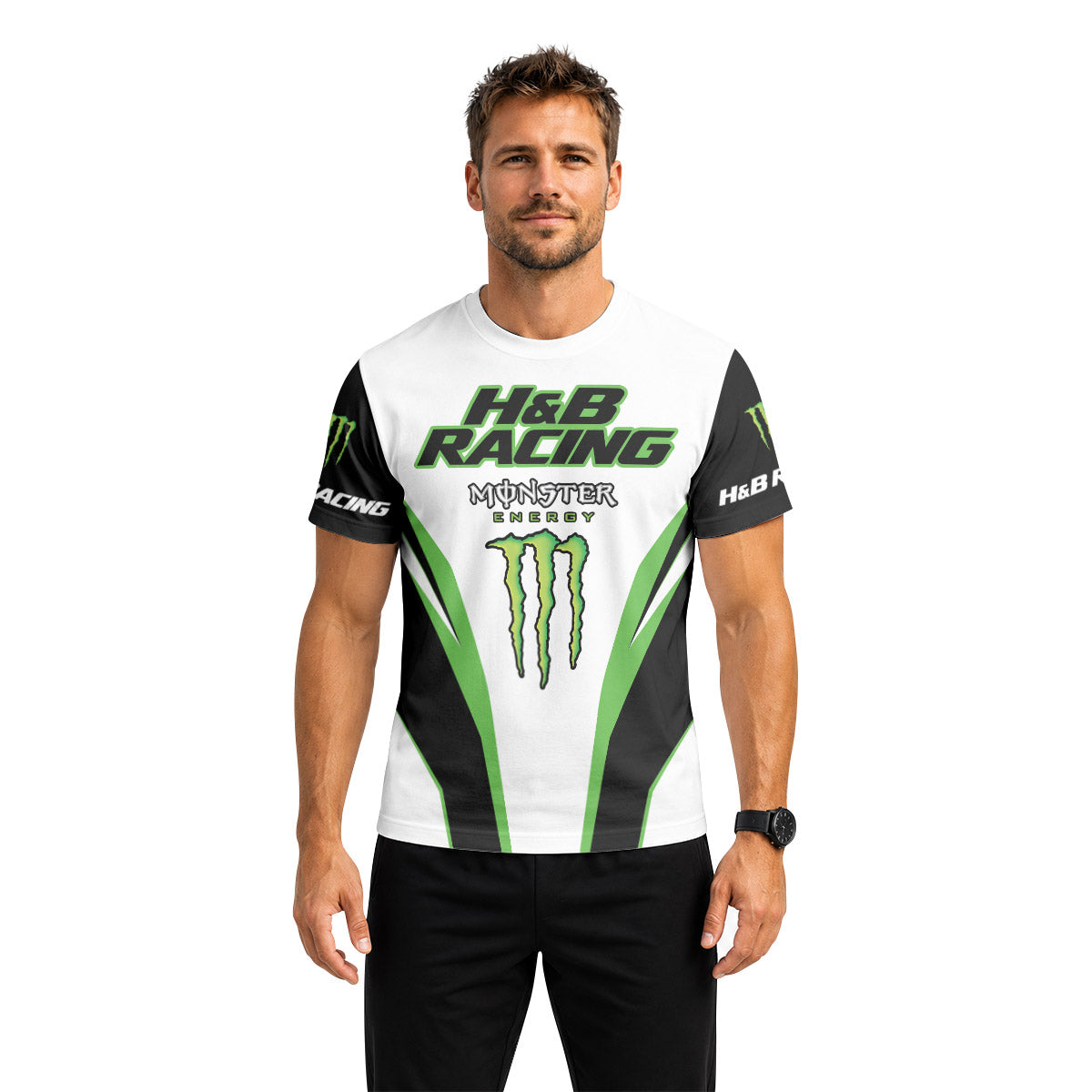 Personalized H&B Racing Monster Short Sleeve Motocross Jersey