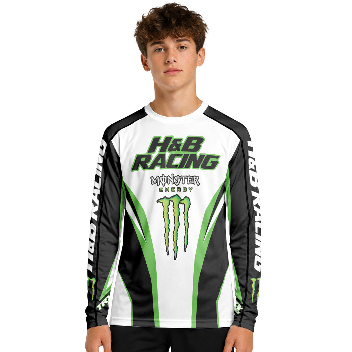 H&B Racing Monster Youth Long Sleeve Motocross Jersey