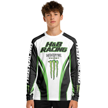 H&B Racing Monster Youth Long Sleeve Motocross Jersey