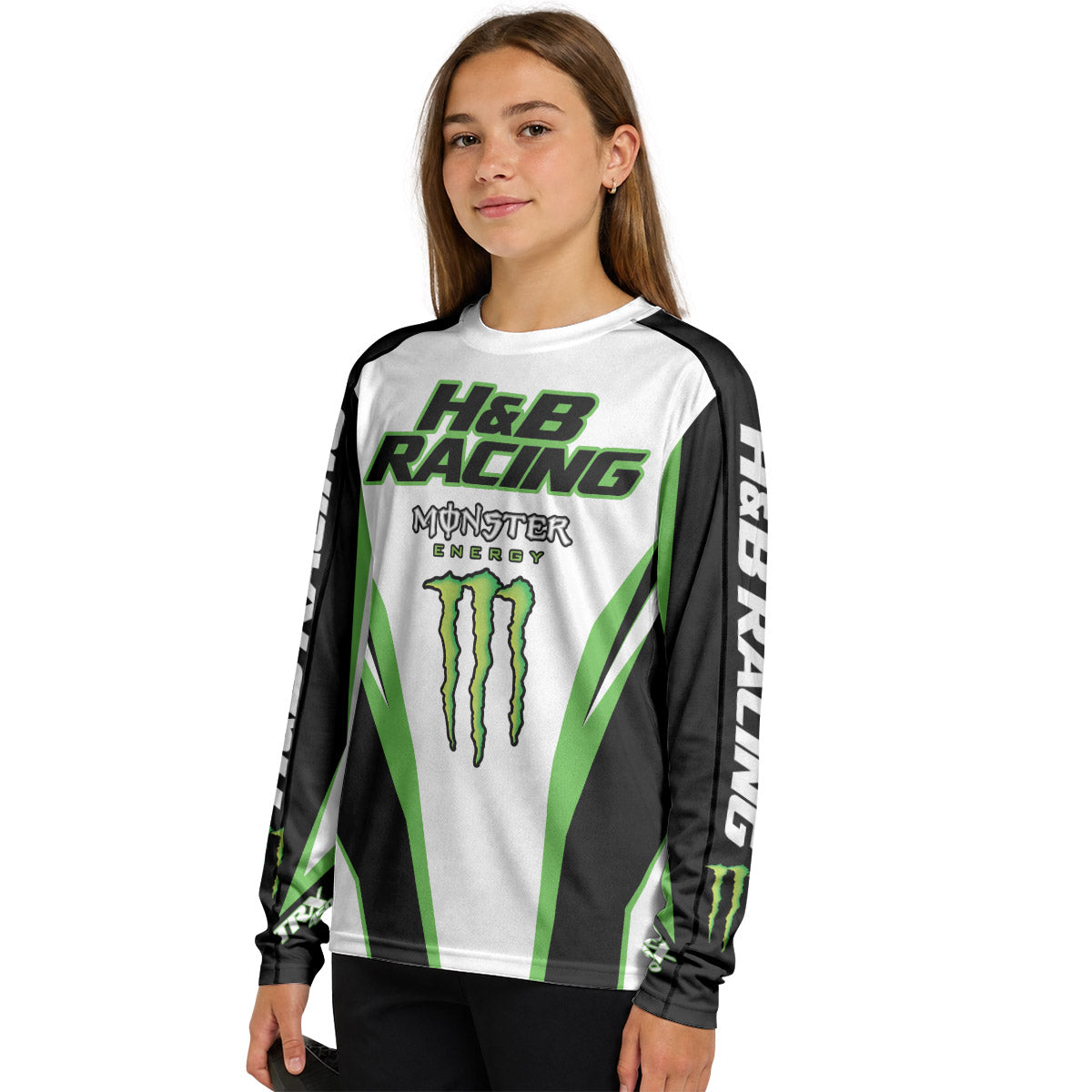 H&B Racing Monster Youth Long Sleeve Motocross Jersey