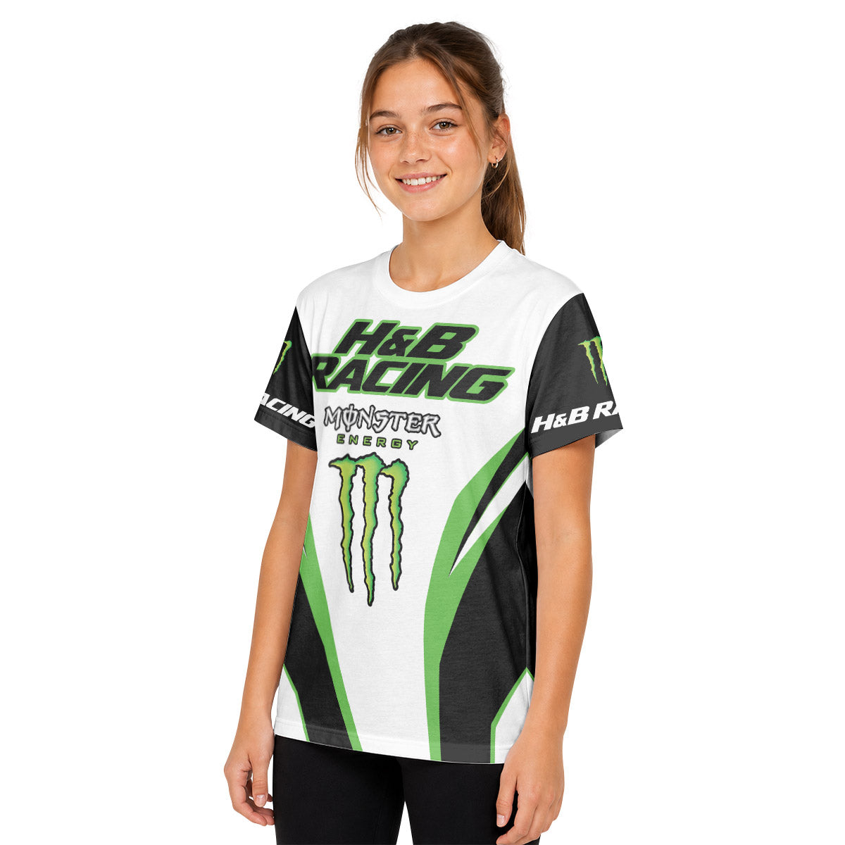 H&B Racing Monster Youth Short Sleeve Motocross Jersey