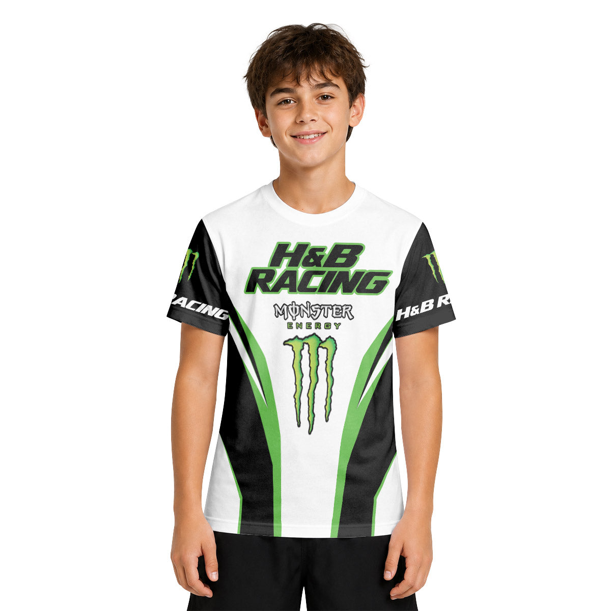 H&B Racing Monster Youth Short Sleeve Motocross Jersey