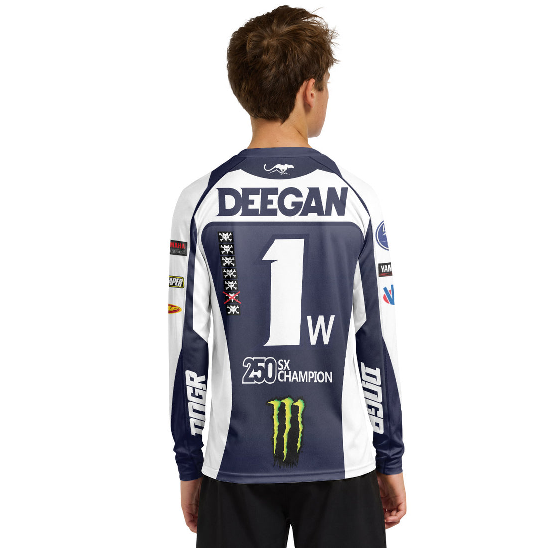 Haiden Deegan 1w Monster 250SX Youth Long Sleeve Motocross Jersey