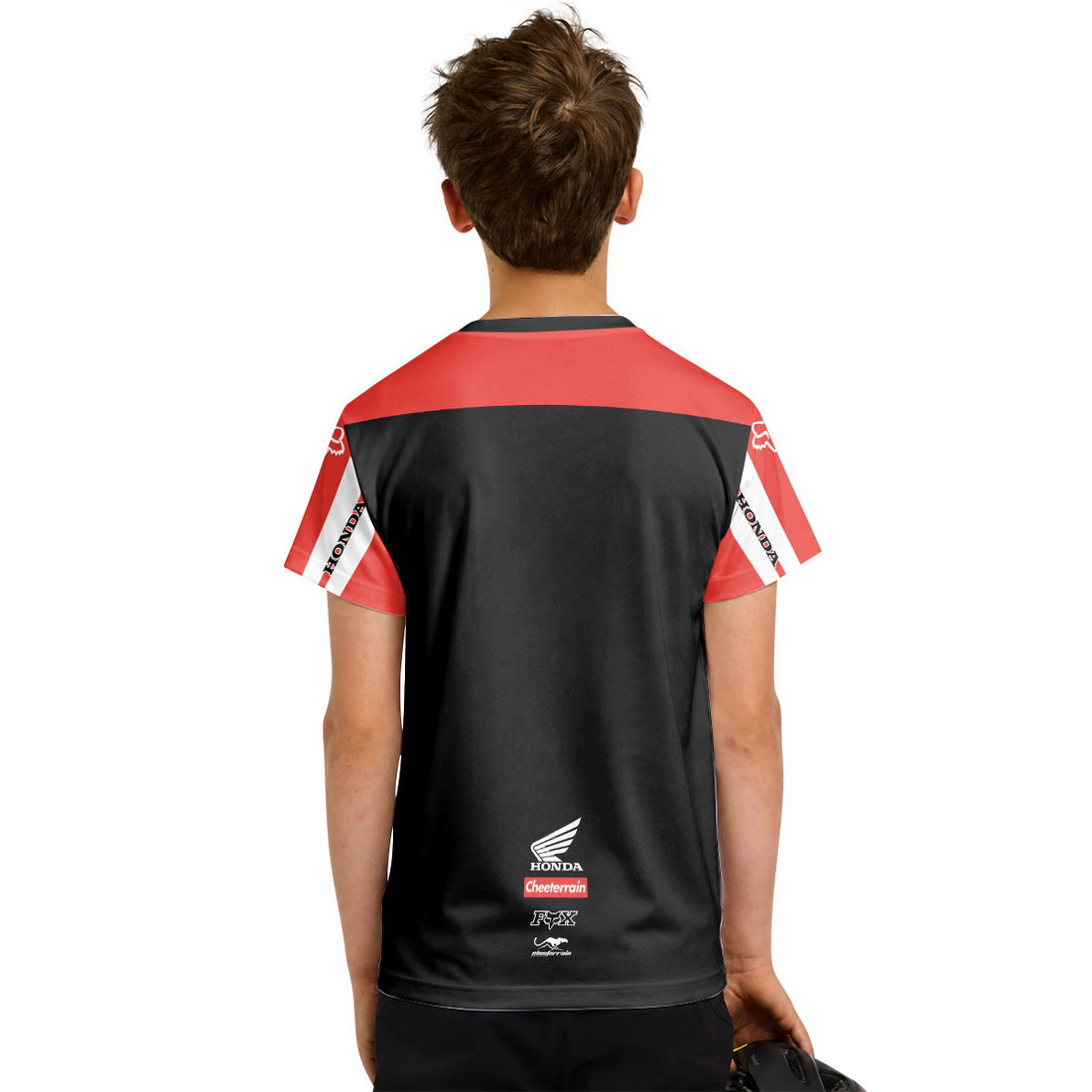 Honda Ride Red Youth Short Sleeve Motocross Jersey