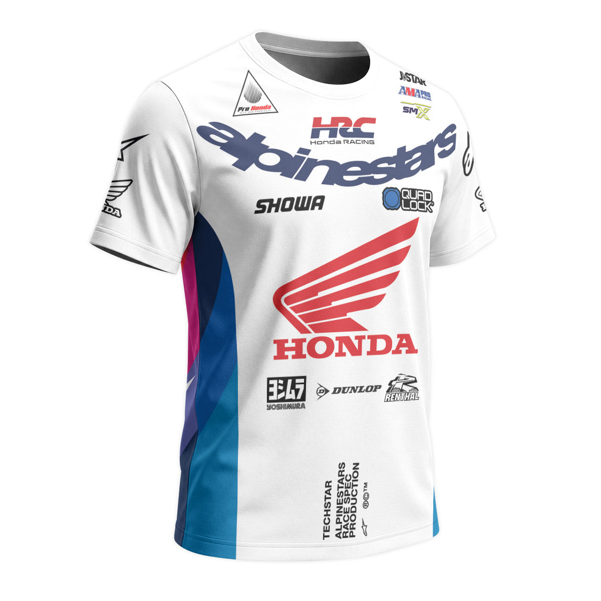 Hunter Lawrence 96 Honda White Red Short Sleeve Motocross Jersey