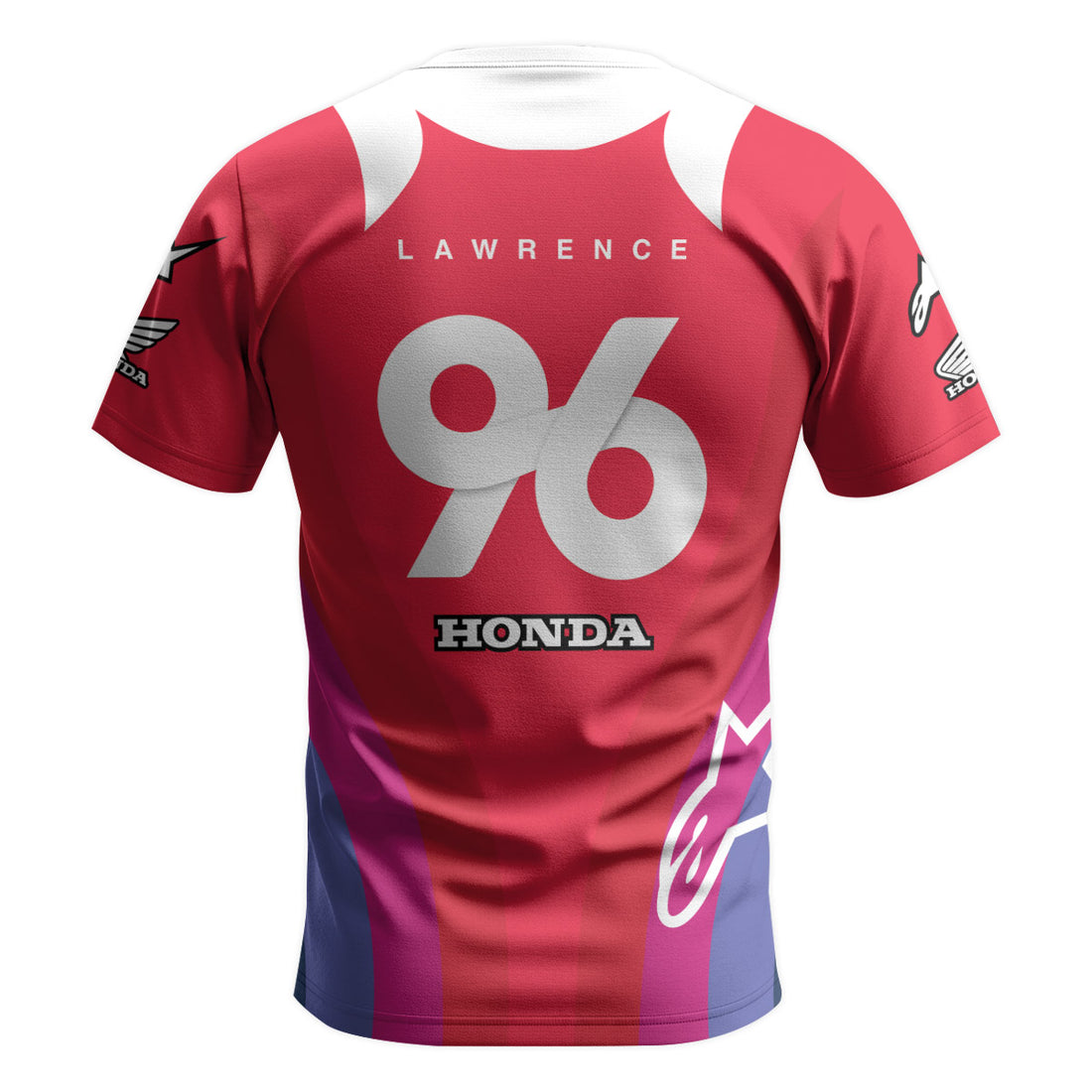 Hunter Lawrence 96 Honda White Red Short Sleeve Motocross Jersey