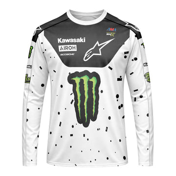 Jason Anderson 21 Alpinestars Black White Long Sleeve Motocross Jersey