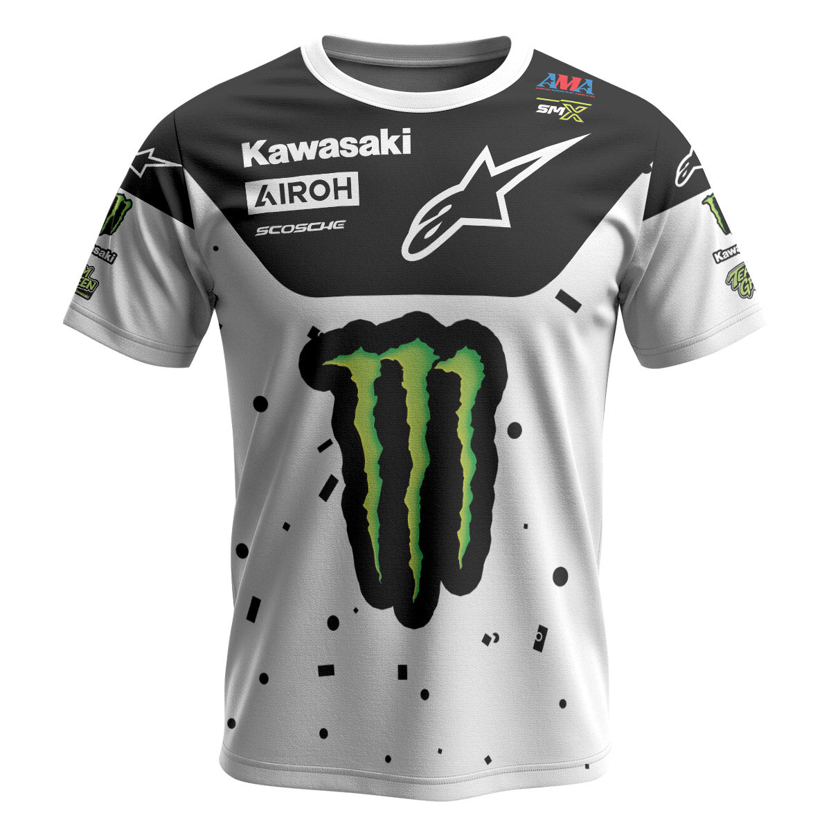 Jason Anderson 21 Alpinestars Black White Youth Short Sleeve Motocross Jersey