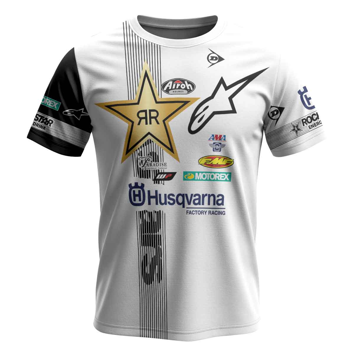 Jason Anderson 21 Alpinestars White Youth Short Sleeve Motocross Jersey