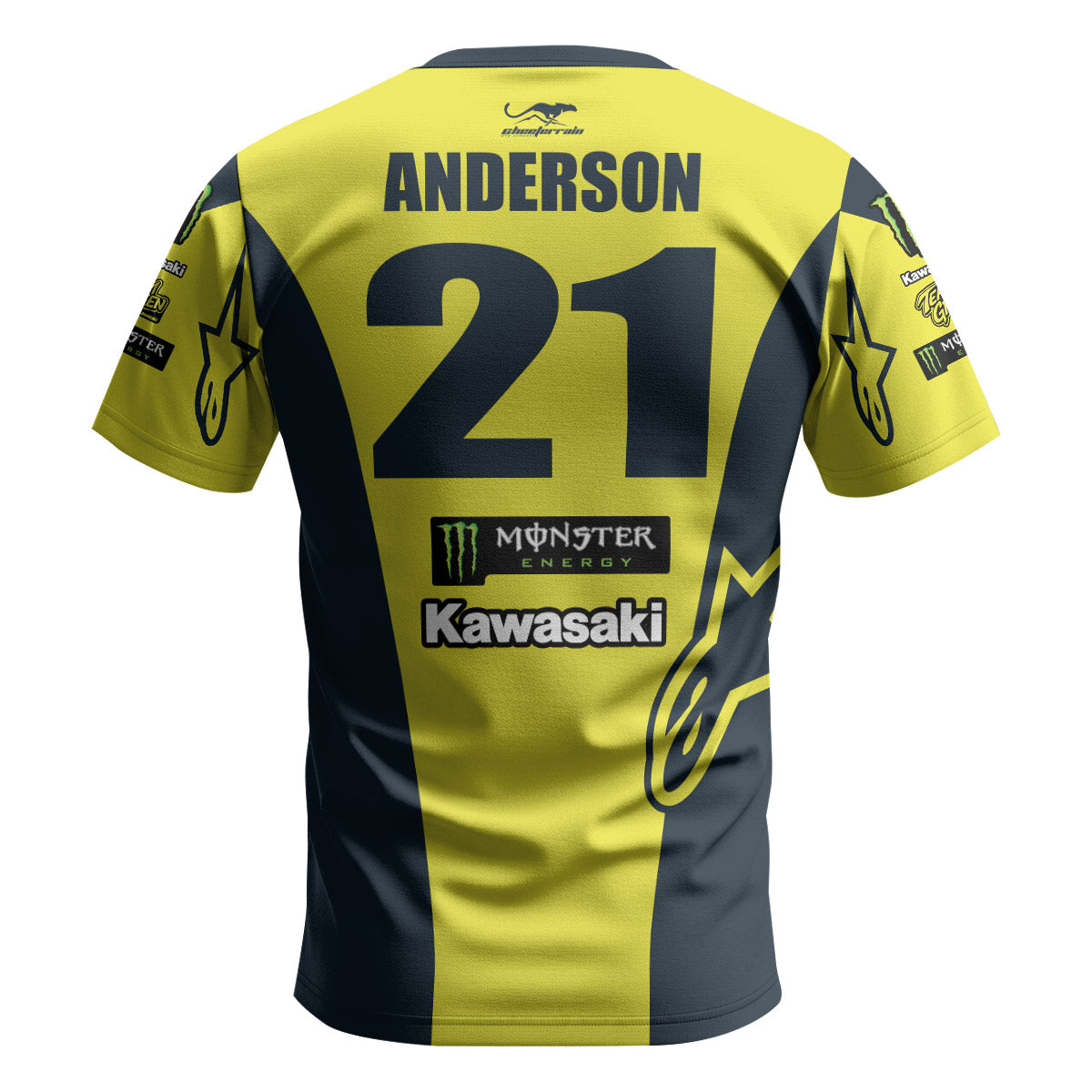 Jason Anderson 21 Alpinestars Yellow Short Sleeve Motocross Jersey