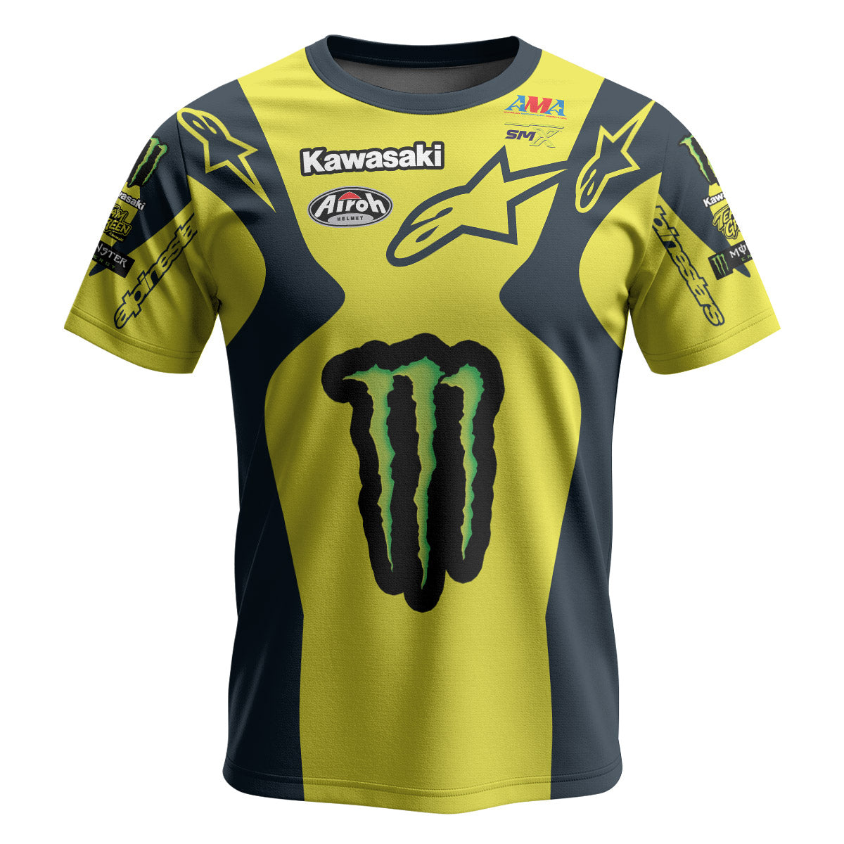 Jason Anderson 21 Alpinestars Yellow Short Sleeve Motocross Jersey