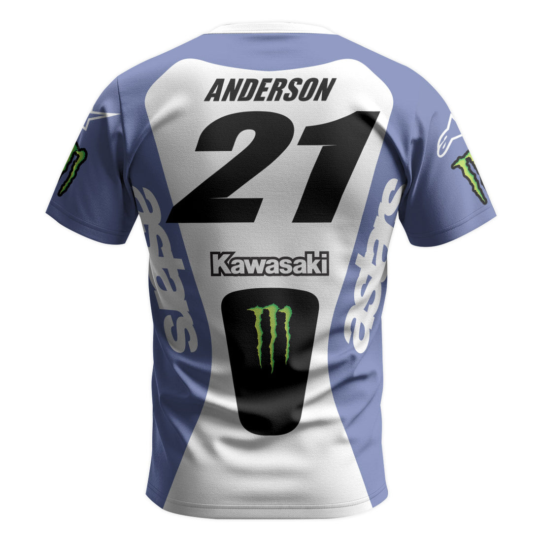 Jason Anderson 21 Kawasaki Short Sleeve Motocross Jersey