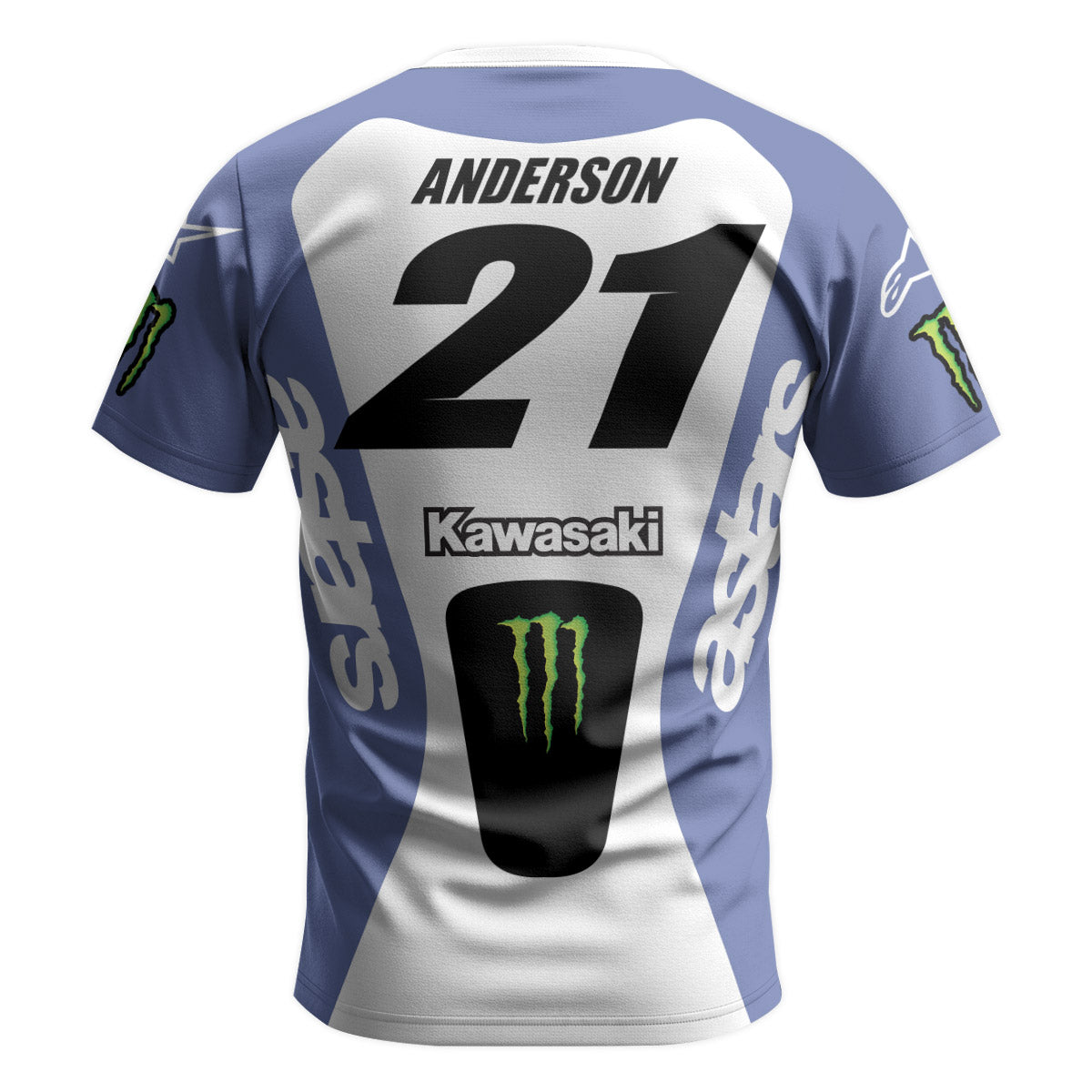 Jason Anderson 21 Kawasaki Short Sleeve Motocross Jersey