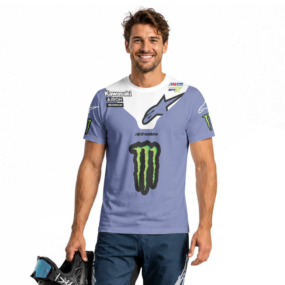 Jason Anderson 21 Kawasaki Short Sleeve Motocross Jersey