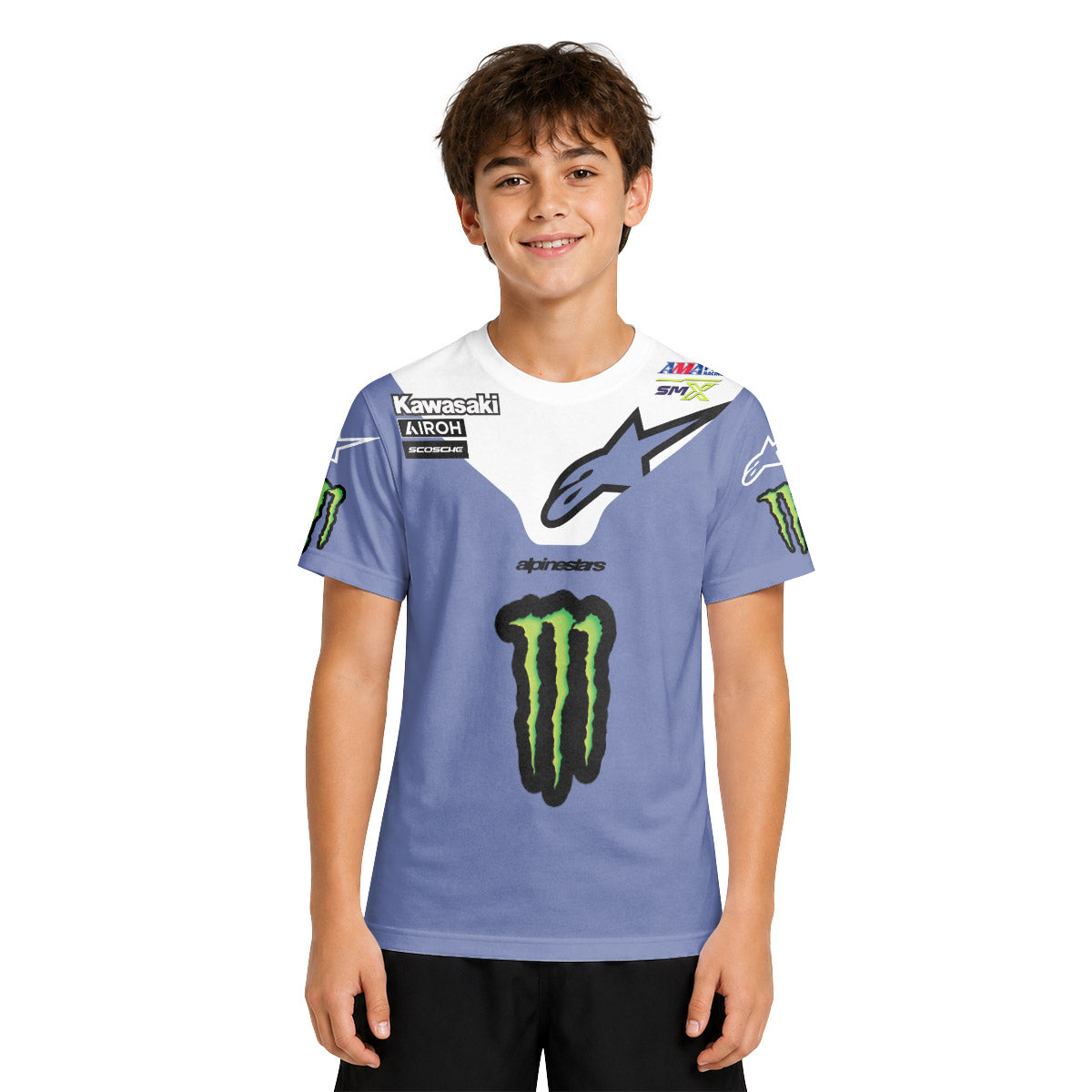 Jason Anderson 21 Kawasaki Youth Short Sleeve Motocross Jersey