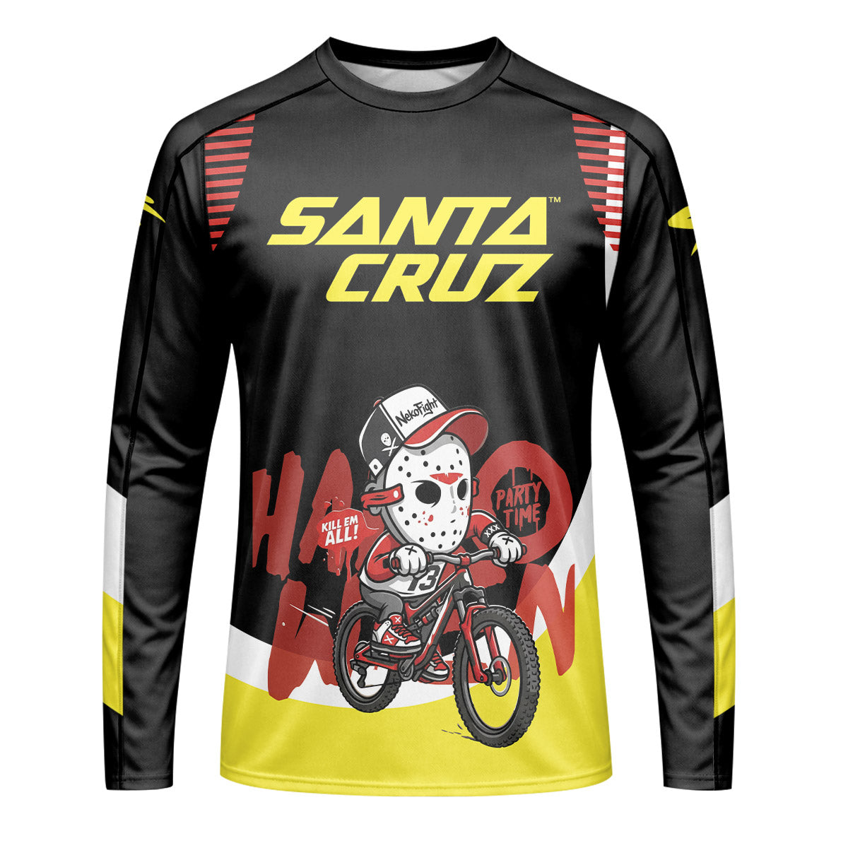 Jason Voorhees Santa Cruz Youth Long Sleeve Mountain Bike Jersey