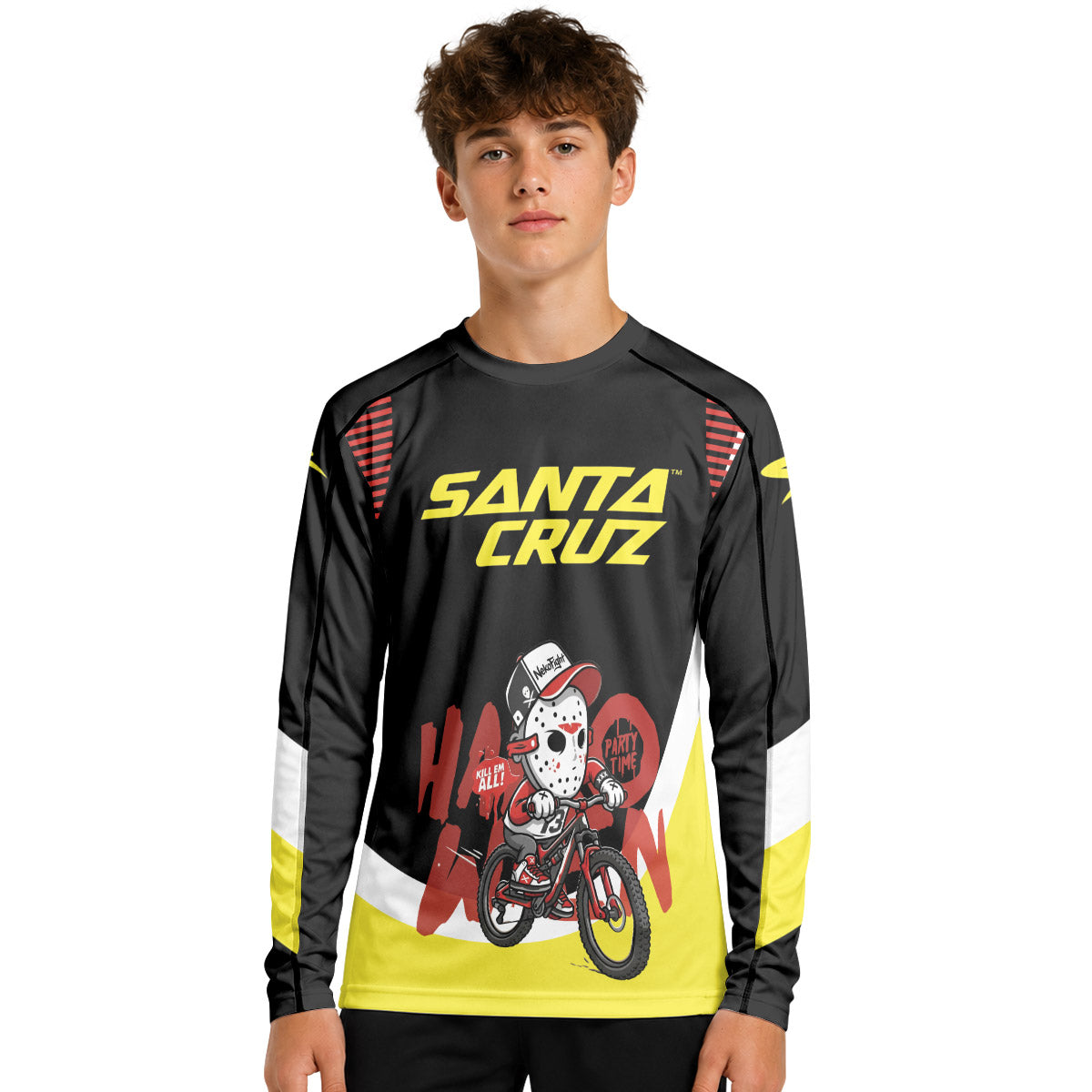 Jason Voorhees Santa Cruz Youth Long Sleeve Mountain Bike Jersey