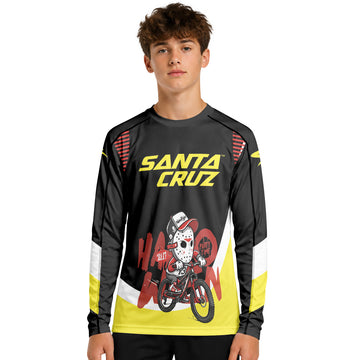 Jason Voorhees Santa Cruz Youth Long Sleeve Mountain Bike Jersey