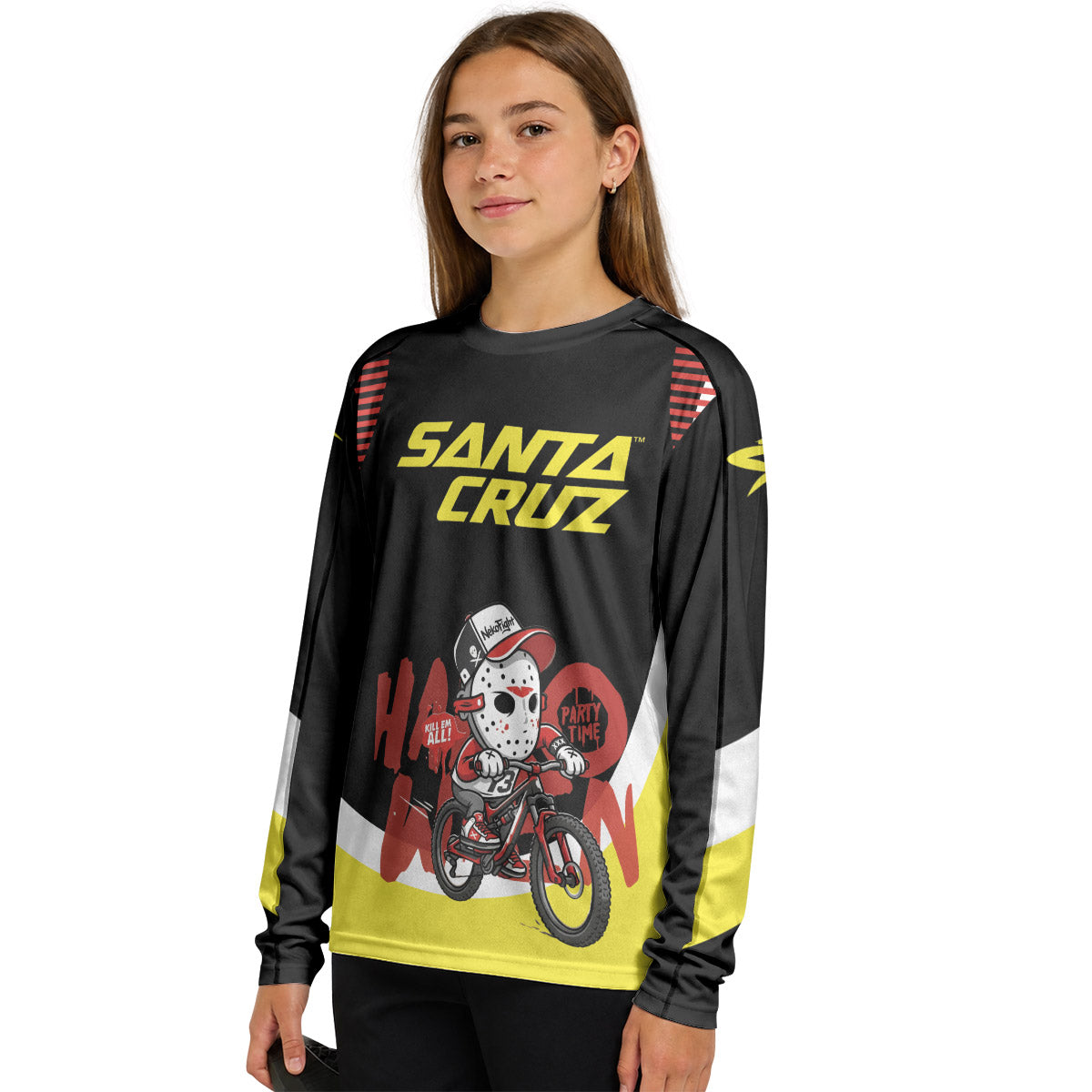 Jason Voorhees Santa Cruz Youth Long Sleeve Mountain Bike Jersey
