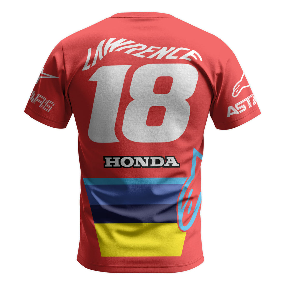 Jett Lawrence 18 Red Armor Short Sleeve Motocross Jersey