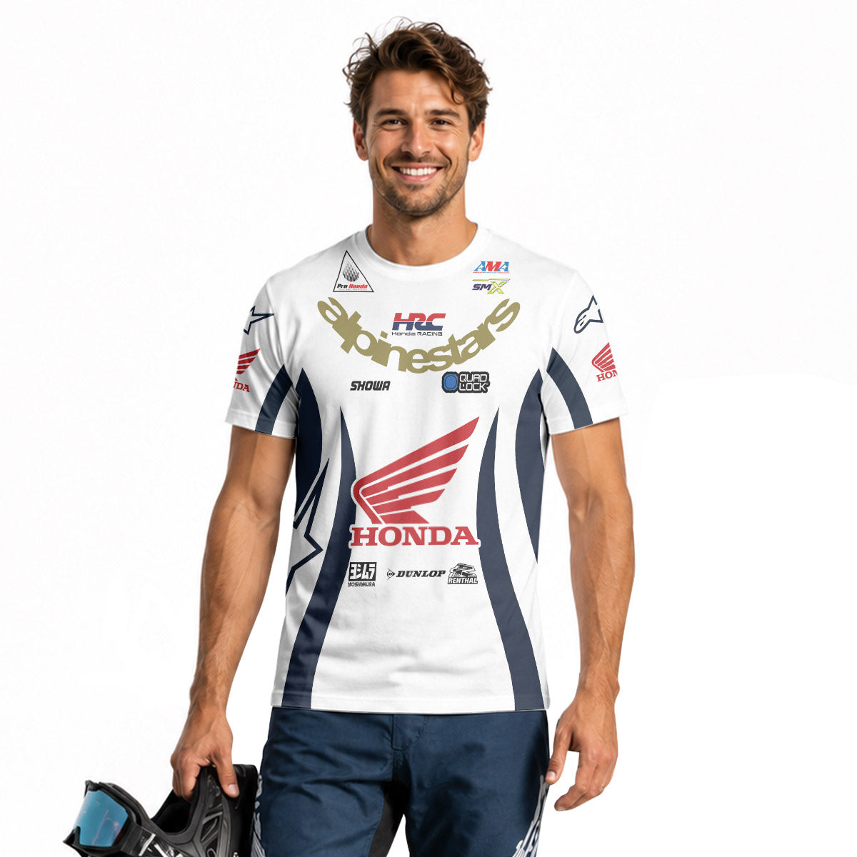 Jett Lawrence 96 Honda Black Line Short Sleeve Motocross Jersey
