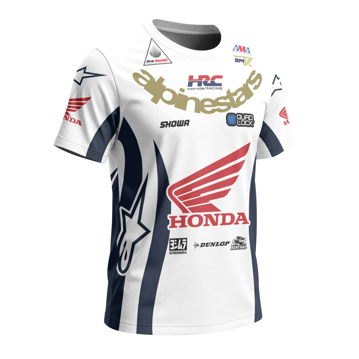 Jett Lawrence 96 Honda Black Line Short Sleeve Motocross Jersey